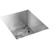 Elkay EFU131610TC Crosstown Undermount 16 Gauge 16 In. X 18-1/2 In. X 10 In. Single Bowl Stainless Steel Sink Kit -Woodworking Tools store elknefu131610tc