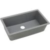 Elkay ELGRU13322GS0 Quartz Undermount 33 In. X 18-7/16 In. Single Bowl Sink (Greystone) 2 Elkay ELGRU13322GS0 Quartz Undermount 33 In. X 18-7/16 In. Single Bowl Sink (Greystone) -Woodworking Tools store elknelgru13322gs0