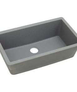 Elkay ELGRU13322GS0 Quartz Undermount 33 In. X 18-7/16 In. Single Bowl Sink (Greystone)