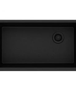 Elkay ELGU13322BK0 Quartz Classic 33 In. X 18-3/4 In. X 9-1/2 In., Single Bowl Undermount Sink (Black) -Woodworking Tools store elknelgu13322bk0 a
