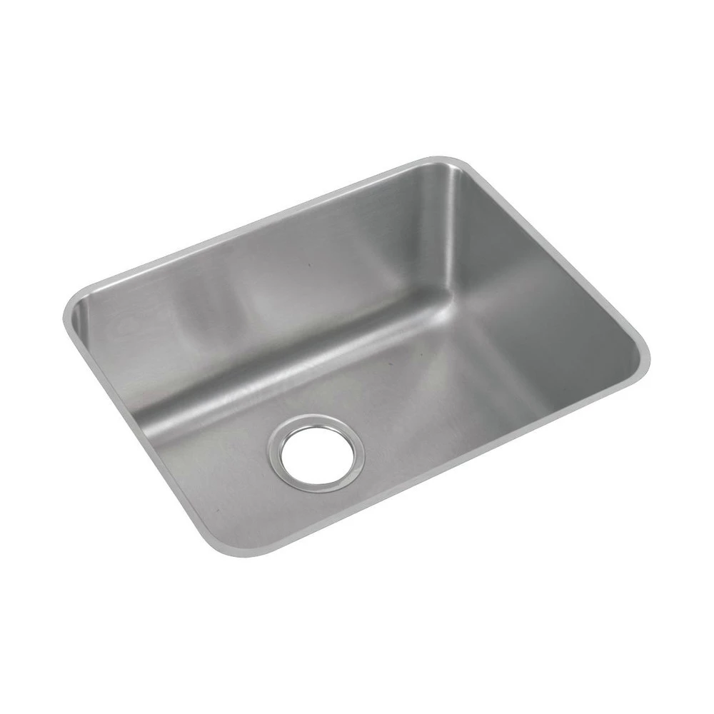 Elkay ELUH211510 Lustertone 23-1/2 In. X 18-1/4 In. X 10 In., Single Bowl Undermount Sink (Stainless Steel) 4 Elkay ELUH211510 Lustertone 23-1/2 In. X 18-1/4 In. X 10 In., Single Bowl Undermount Sink (Stainless Steel) - Image 2