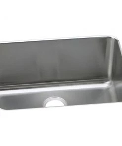 Elkay ELUH231710 Lustertone 25-1/2 In. X 19-1/4 In. X 10 In., Single Bowl Undermount Sink (Stainless Steel)