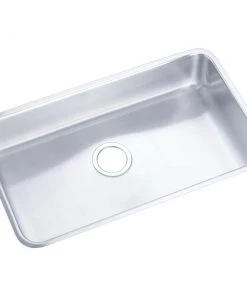 Elkay ELUH2816 Lustertone 30-1/2 In. X 18-1/2 In. X 7-1/2 In., Single Bowl Undermount Sink (Stainless Steel)