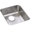 Elkay ELUHAD121255 Lustertone 14-1/2 In. X 14-1/2 In. X 5-3/8 In. Single Bowl Undermount ADA Sink (Stainless Steel)