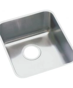 Elkay ELUHAD161655 Lustertone 18-1/2 In. X 18-1/2 In. X 5-3/8 In. Single Bowl Undermount ADA Sink (Stainless Steel)