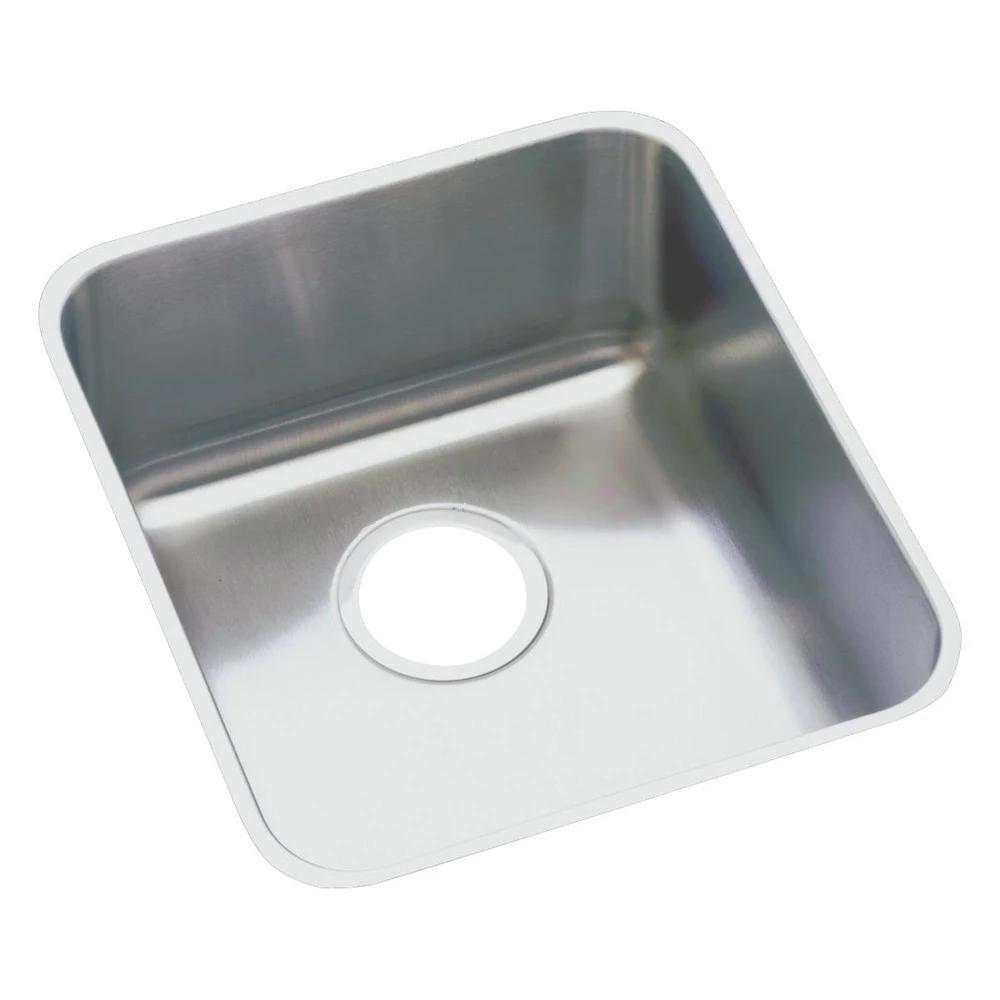 Elkay ELUHAD161655 Lustertone 18-1/2 In. X 18-1/2 In. X 5-3/8 In. Single Bowl Undermount ADA Sink (Stainless Steel) 3 Elkay ELUHAD161655 Lustertone 18-1/2 In. X 18-1/2 In. X 5-3/8 In. Single Bowl Undermount ADA Sink (Stainless Steel)