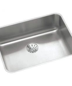 Elkay ELUHAD211555PD Lustertone Undermount 23-1/2 In. X 18-1/4 In. Single Bowl ADA Sink With Perfect Drain (Stainless Steel)