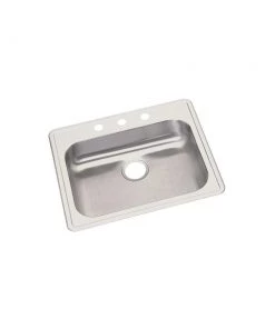 Elkay GE125211 Dayton 25 In. X 21-1/4 In. X 5-3/8 In. Single Bowl Top Mount Sink (Stainless Steel)