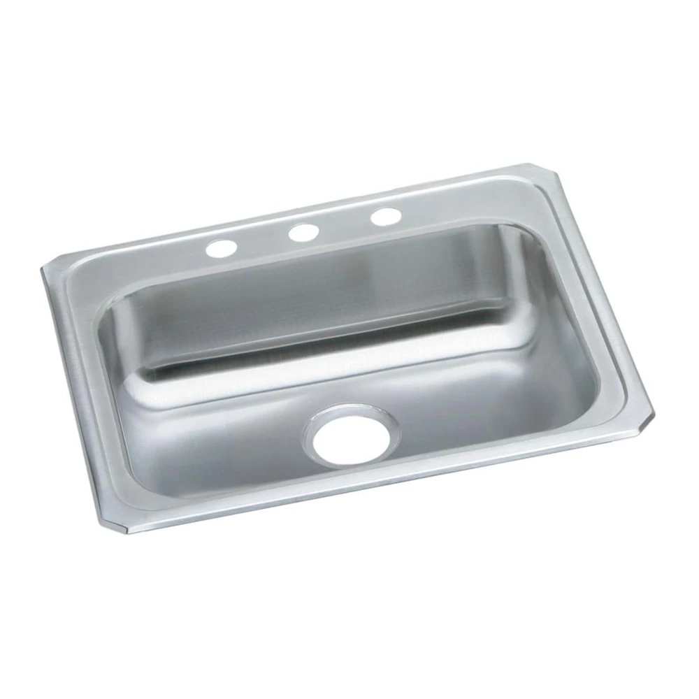 Elkay GECR25213 Celebrity Top Mount 25 In. X 21-1/4 In. Single Bowl Sink (Stainless Steel) 3 Elkay GECR25213 Celebrity Top Mount 25 In. X 21-1/4 In. Single Bowl Sink (Stainless Steel)