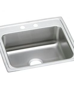Elkay LRAD2219603 Lustertone Top Mount 22 In. X 19-1/2 In. Single Bowl ADA Sink (Stainless Steel)