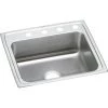 Elkay LRAD2521553 Lustertone Top Mount 25 In. X 21-1/4 In. Single Bowl ADA Sink (Stainless Steel) -Woodworking Tools store elknlrad2521553