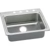Elkay LRAD2522653 Lustertone 25 In. X 22 In. X 6-1/2 In. Single Bowl Top Mount ADA Sink (Stainless Steel) 2 Elkay LRAD2522653 Lustertone 25 In. X 22 In. X 6-1/2 In. Single Bowl Top Mount ADA Sink (Stainless Steel) -Woodworking Tools store elknlrad2522653