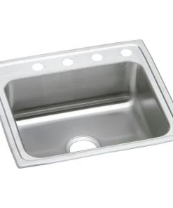 Elkay PSR22193 Celebrity 22 In. X 19-1/2 In. X 7-1/8 In. Single Bowl Top Mount Sink (Stainless Steel)