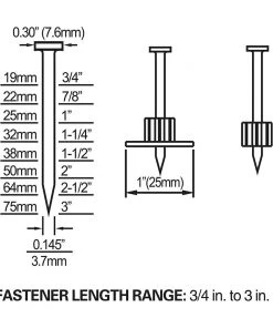 Freeman PSSCP Pneumatic Single Pin Concrete Nailer -Woodworking Tools store fmnnpsscp c