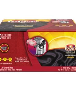 Folgers 2550000016 1.4 Oz. Coffee Filter Packs - Black Silk (40 Packs/Carton) -Woodworking Tools store foln00016 d