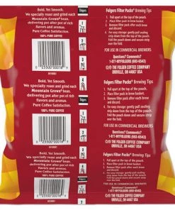 Folgers 2550000016 1.4 Oz. Coffee Filter Packs - Black Silk (40 Packs/Carton) -Woodworking Tools store foln00016 e