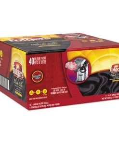 Folgers 2550000016 1.4 Oz. Coffee Filter Packs - Black Silk (40 Packs/Carton) -Woodworking Tools store foln00016 g