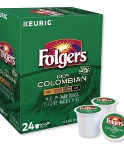 Folgers 0570 100% Colombian Decaf Coffee K-Cups (24/Box)