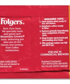 Folgers 2550006125 0.9 Oz. Classic Roast Coffee Fractional Packs (36/Carton) -Woodworking Tools store foln06125 b