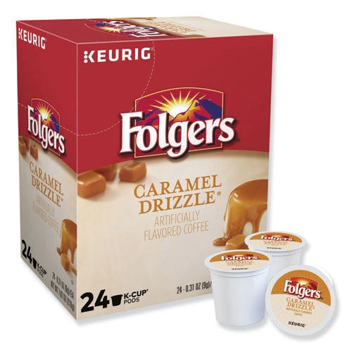 Folgers 6680 Caramel Drizzle Coffee K-Cups (24/Box) 4 Folgers 6680 Caramel Drizzle Coffee K-Cups (24/Box) - Image 2