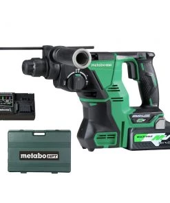 Metabo HPT DH36DPAM MultiVolt 36V Brushless Lithium-Ion 1-1/8 In. Cordless SDS Plus Rotary Hammer Kit With 2 Batteries (4 Ah)
