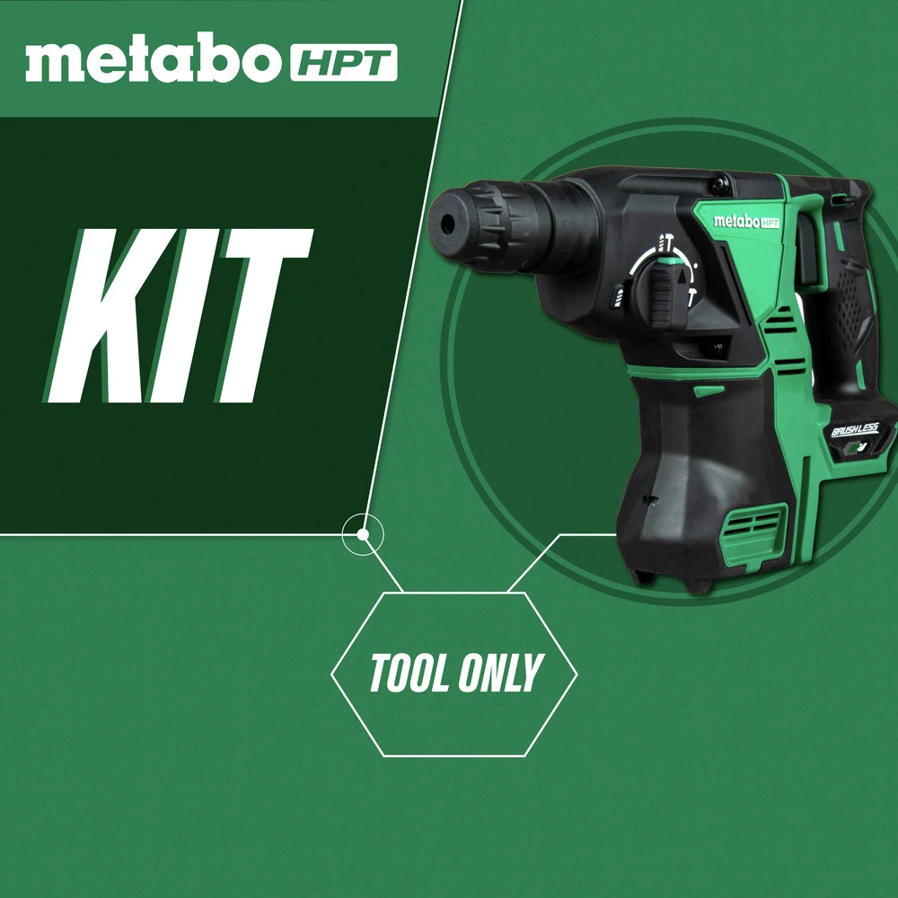 Metabo HPT DH36DPAQ4M MultiVolt 36V Brushless Lithium-Ion 1-1/8 In. Cordless SDS Plus Rotary Hammer (Tool Only) 4 Metabo HPT DH36DPAQ4M MultiVolt 36V Brushless Lithium-Ion 1-1/8 In. Cordless SDS Plus Rotary Hammer (Tool Only) - Image 2