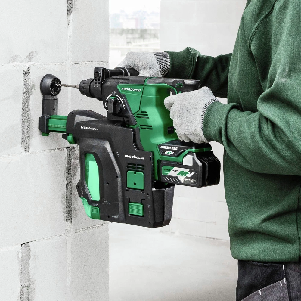 Metabo HPT DH36DPAQ4M MultiVolt 36V Brushless Lithium-Ion 1-1/8 In. Cordless SDS Plus Rotary Hammer (Tool Only) 10 Metabo HPT DH36DPAQ4M MultiVolt 36V Brushless Lithium-Ion 1-1/8 In. Cordless SDS Plus Rotary Hammer (Tool Only) - Image 8