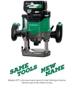 Metabo HPT M3612DAM MultiVolt 36V Brushless Lithium-Ion Cordless Plunge Router Kit (2.5 Ah) -Woodworking Tools store mhpnm3612dam h