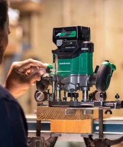 Metabo HPT M3612DAM MultiVolt 36V Brushless Lithium-Ion Cordless Plunge Router Kit (2.5 Ah) -Woodworking Tools store mhpnm3612dam j