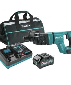Makita GRH07M1 40V Max XGT Brushless Lithium-Ion 1-1/8 In. Cordless AFT/AWS Capable Accepts SDS-PLUS Bits AVT D-Handle Rotary Hammer Kit (4 Ah)