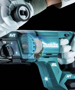 Makita GRH07M1 40V Max XGT Brushless Lithium-Ion 1-1/8 In. Cordless AFT/AWS Capable Accepts SDS-PLUS Bits AVT D-Handle Rotary Hammer Kit (4 Ah) -Woodworking Tools store mktngrh07m1 i