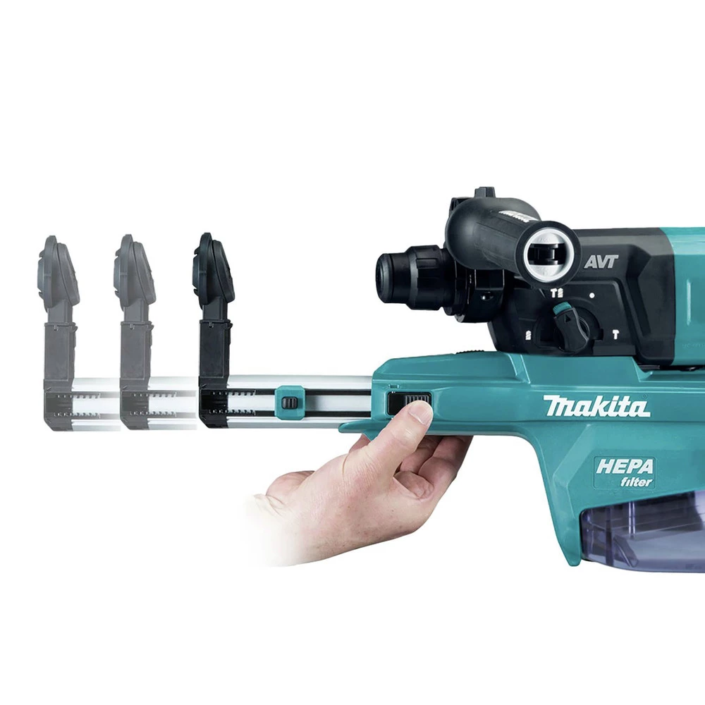 Makita GRH07ZW 40V Max XGT Brushless Lithium-Ion 1-1/8 In. Cordless AFT/AWS Capable Accepts SDS-PLUS Bits AVT D-Handle Rotary Hammer With Dust Extractor (Tool Only) 5 Makita GRH07ZW 40V Max XGT Brushless Lithium-Ion 1-1/8 In. Cordless AFT/AWS Capable Accepts SDS-PLUS Bits AVT D-Handle Rotary Hammer With Dust Extractor (Tool Only) - Image 3