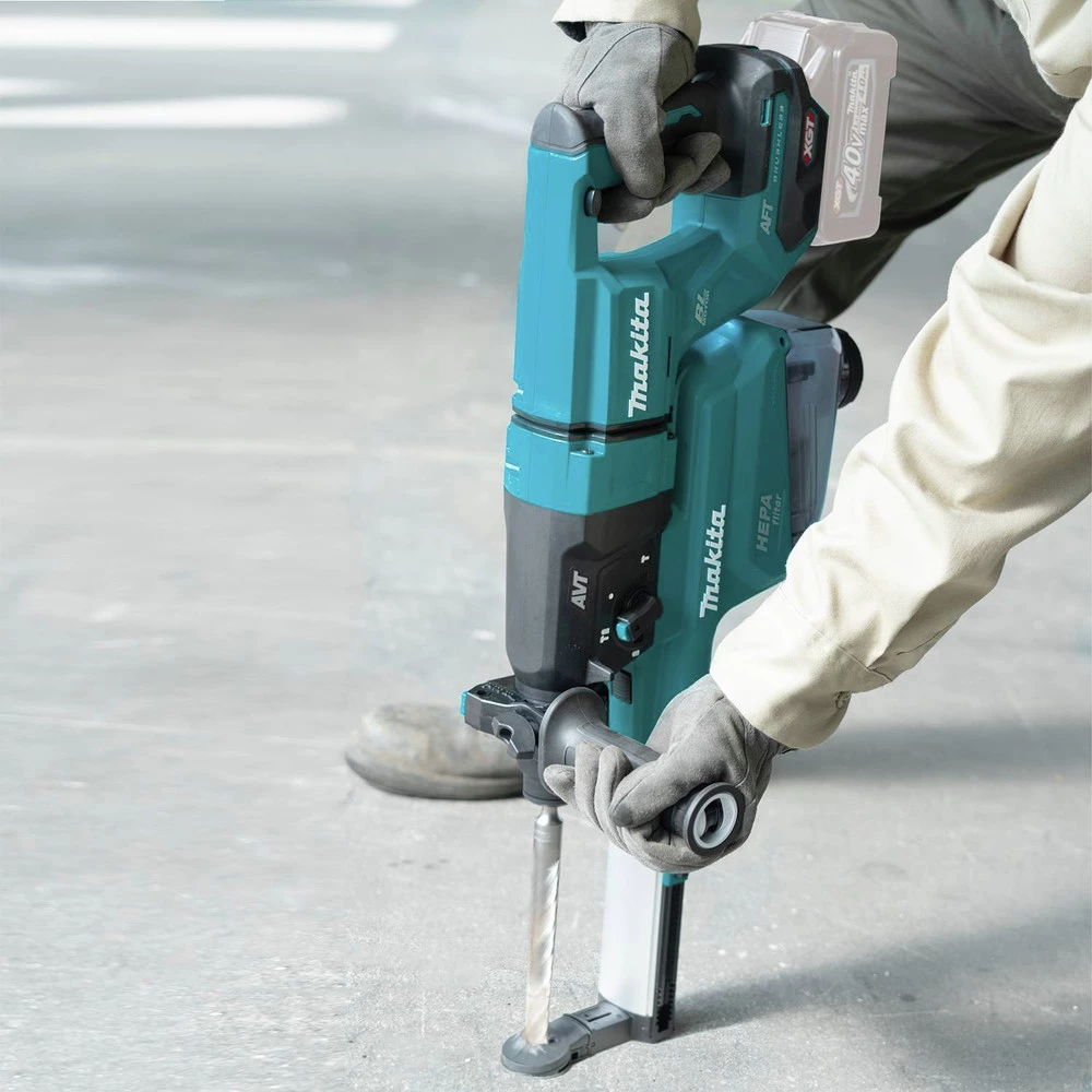 Makita GRH07ZW 40V Max XGT Brushless Lithium-Ion 1-1/8 In. Cordless AFT/AWS Capable Accepts SDS-PLUS Bits AVT D-Handle Rotary Hammer With Dust Extractor (Tool Only) 12 Makita GRH07ZW 40V Max XGT Brushless Lithium-Ion 1-1/8 In. Cordless AFT/AWS Capable Accepts SDS-PLUS Bits AVT D-Handle Rotary Hammer With Dust Extractor (Tool Only) - Image 10