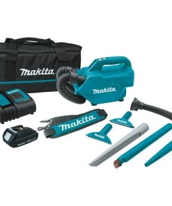 Makita XLC07SY1 18V LXT Compact Lithium-Ion Cordless Handheld Canister Vacuum Kit (1.5 Ah)