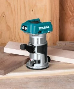 Factory Reconditioned Makita XTR01Z-R 18V LXT Lithium-Ion 1/4 In. Cordless Compact Router (Tool Only) -Woodworking Tools store mktrxtr01z r b