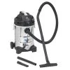 Quipall EC808N 1200-Watt 5.8 Gallon Stainless Steel Tank Wet/Dry Vacuum -Woodworking Tools store qplnec808n