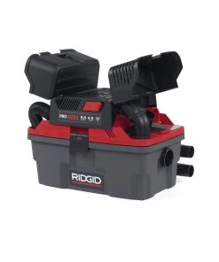 Ridgid 4500RV Pro Series 9 Amp 5 Peak HP 4.5 Gallon ProPack Wet/Dry Vac -Woodworking Tools store rgsn50318 b