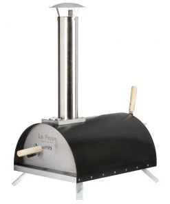 WPPO WKE-01CPO-BK Le Peppe Portable Wood Fired Pizza Oven Kit - Black (7-Piece)