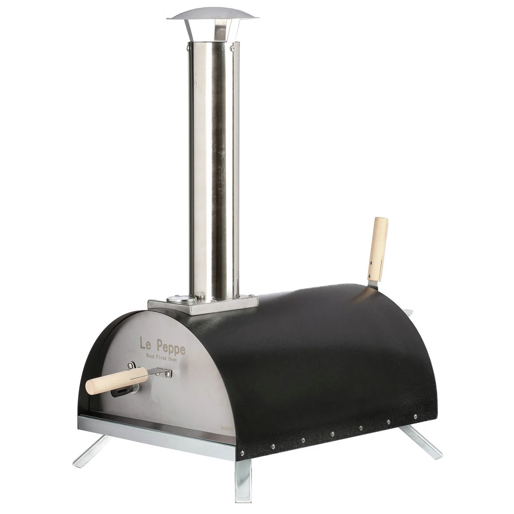 WPPO WKE-01CPO-BK Le Peppe Portable Wood Fired Pizza Oven Kit - Black (7-Piece) 3 WPPO WKE-01CPO-BK Le Peppe Portable Wood Fired Pizza Oven Kit - Black (7-Piece)